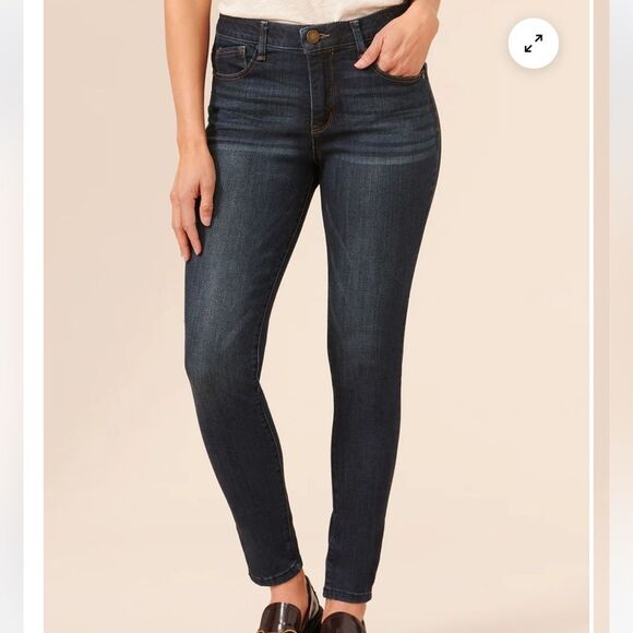 Democracy Luxe High Rise "Ab"solution® Ankle Length Skinny Jeans Size 10 Nwt - Picture 1 of 5